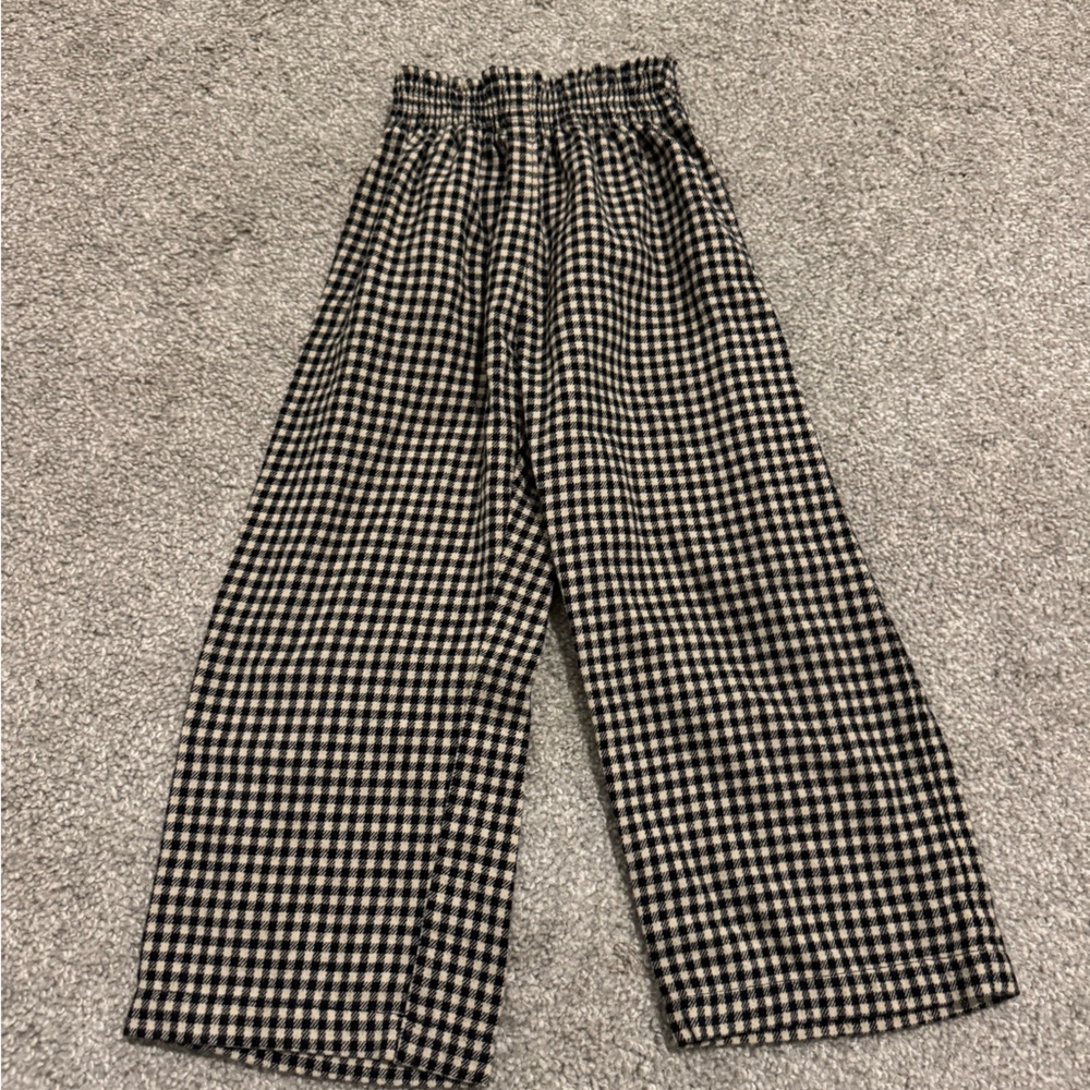 Girls Zara plaid pants